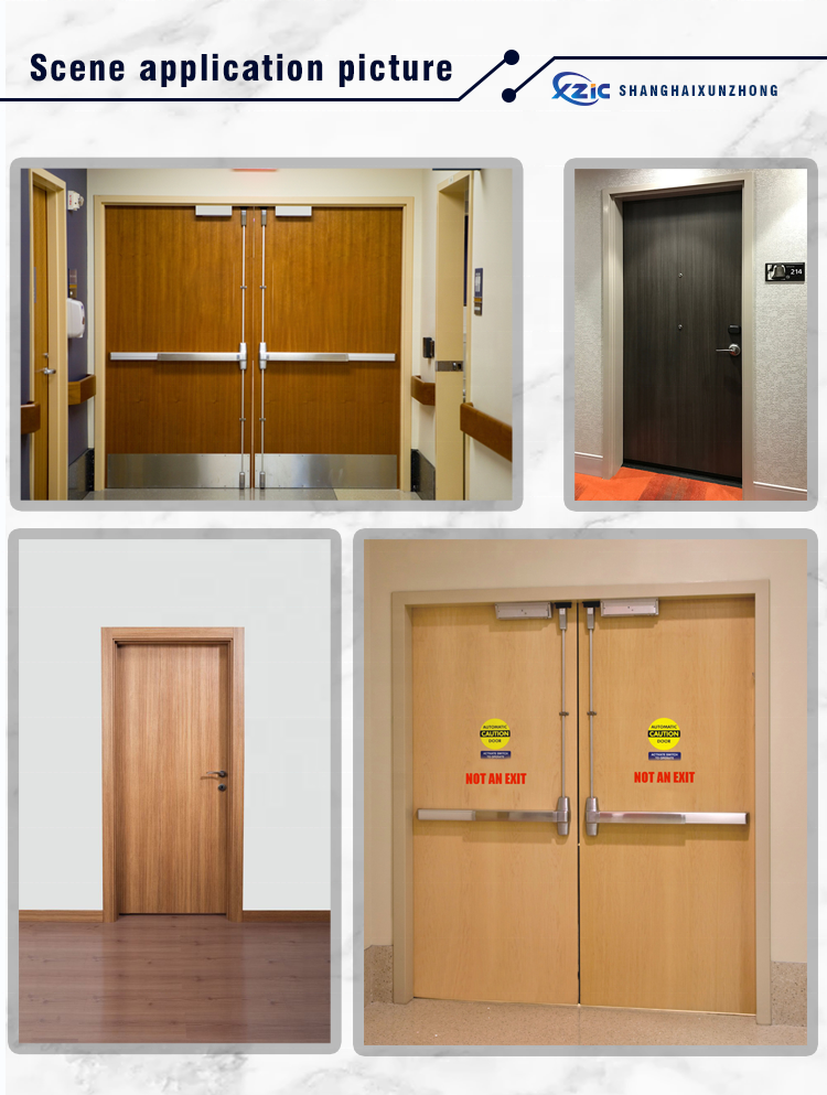 White color interior wood fire door