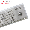 Fornecimento de fábrica diretamente teclado de metal.Dustrial Kiosk Keyboard Wth Trackball