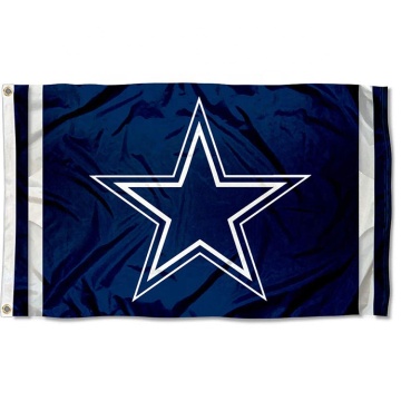 Free sample custom printed polyester dallas cowboys flag