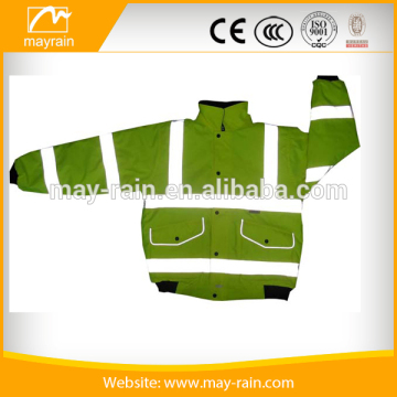 Green Waterproof Reflective Mens Safety Jacket