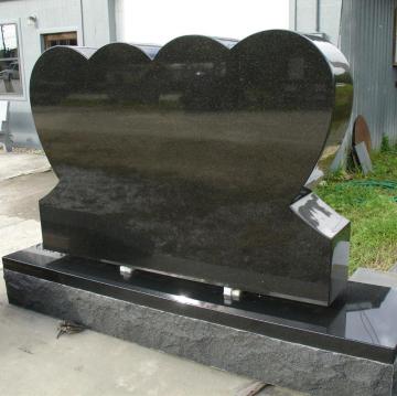 Hand carved black ghana marble tombstone headstones stone for grave