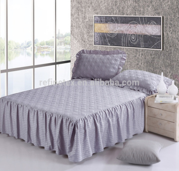 Bed skirt sets, quilted Queen bed skirt,hotel fitted bed skirt