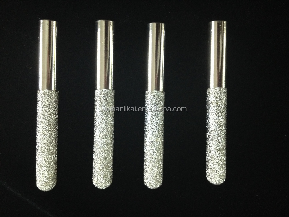 1/8 inch diameter sharp Vacuum Brazed diamond finger bits grinding stone