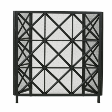 Wholesale 3 Panelled Black Iron Fireplace Screen Guard Fence Fire Resistant Screen