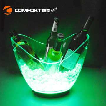 custom promotional acrylic led ice bucket