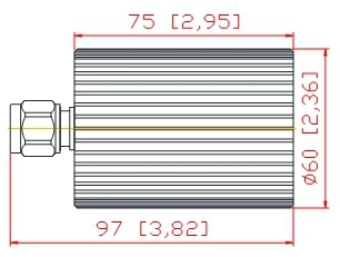 3G 50W N Male RF Dummy Load for Ibs and Das