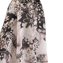 African Print Silk Satin Organza Fabric 12mm