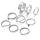 9pcs Fashion Rings Set Wedding Party Engagement Alloy Rings Jewelry Set