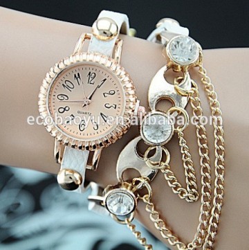 Customized Diamanted Chain Watch/Fashion Chain Watch/Fashion Wrist Watch Wholesale