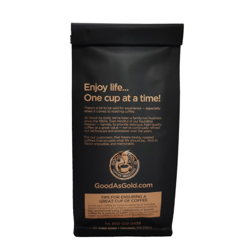 Custom Printed Laminated 8 Side Seal Pouch Coffee