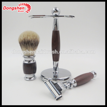 Badger hair shaving brush set with shaving razor,men shaving set