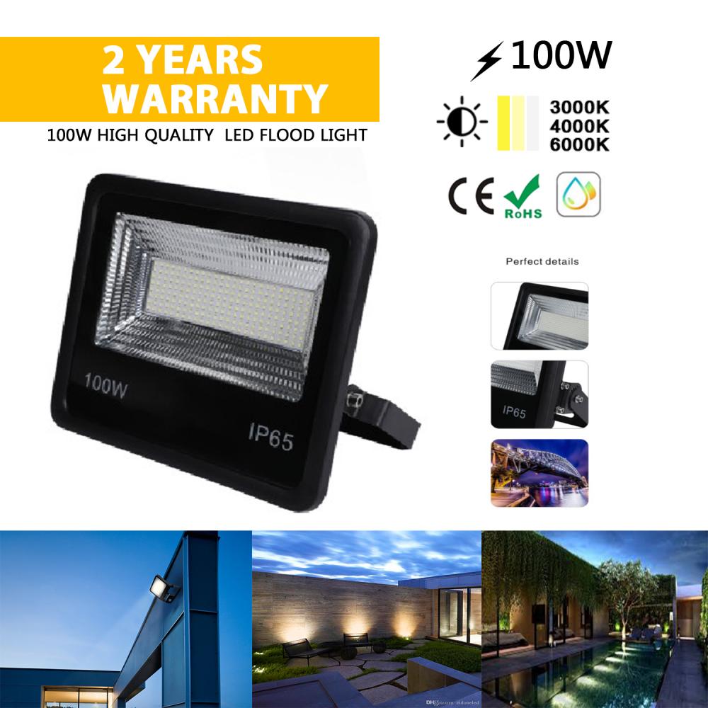 100W Flood light inside garage outdoor lighting