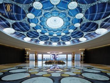 Blue sea murano glass chandelier light