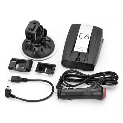 360° Car Detector E6 Russian /English Voice Anti Radar Detector With LED Display Full Band Alert Laser Defense System