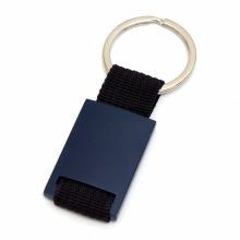 China Factory Wholesale Ribbon Keychain,Metal keyring With Custom Logo