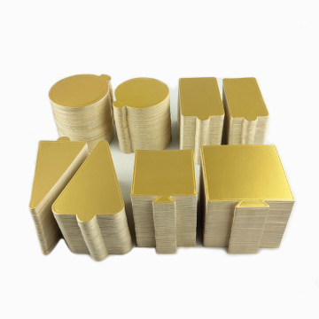 Wholesale Gold Foil Laminated Cake Boards for Mini Cake Decorating and Dessert Trays
