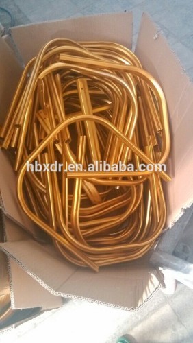 OEM golden anodized aluminum bending tube/aluminium round tube profile for baby carrier