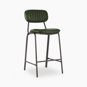 Dark Green Boston Metal Kitchen Stool