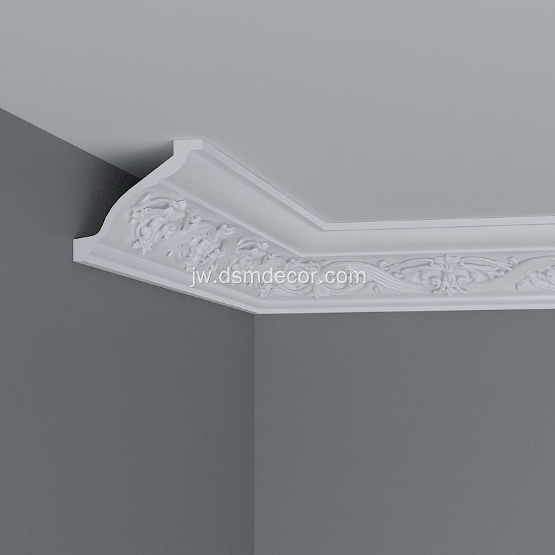 Pu Foam Dekorasi Cornice Molding