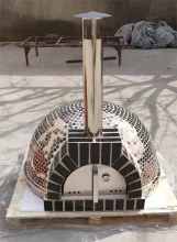 Commercial Charcoal Pizza Oven Stone Base Large Wood Fire Garden Pizza Oven