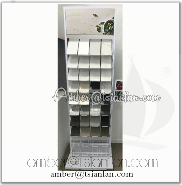 SR022 Quartz Engineered Stone Display Stand / Solid Surface Samples Tower