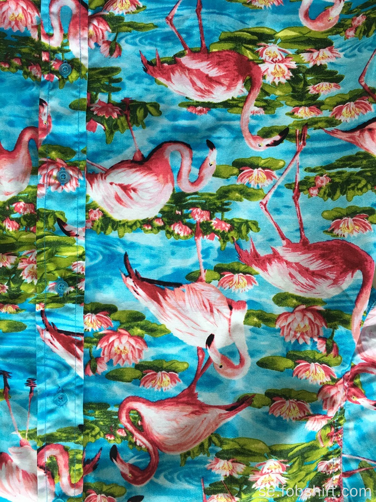 Bomullstryck Hawaiian Shirt Beach Casual