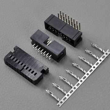 HRS 2.54 Wire to Board Connector, 2.54mm Pitch/Dual Row Housing/Dual Row Vertical Shrouded PCB Head