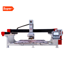 5-Axis Desktop Bridge Saw Machine for Cutting and Drilling Ceramics, Tiles, Marbles, Granites, Quartz, and Stones