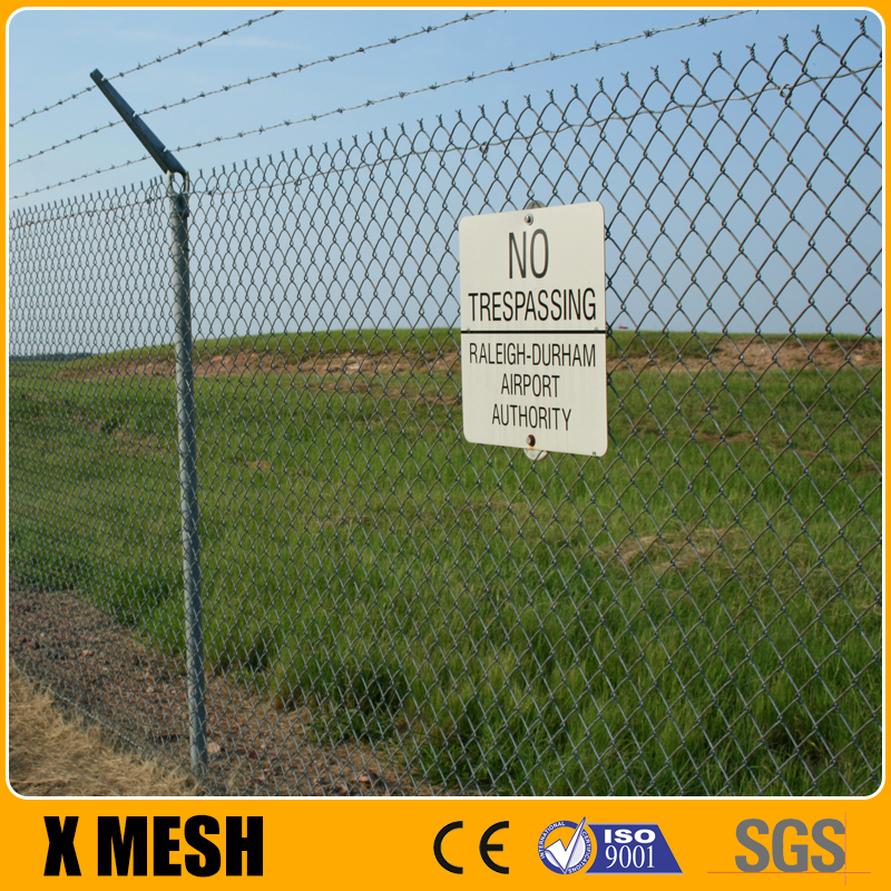 black powder coated temporary iron galvanized heavy duty chain link fence