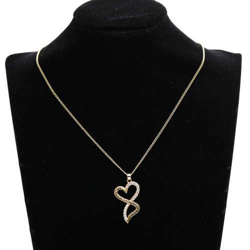 Mother's Day Gold and Silver Chic Mother Son Child Love Heart Pendant Mom Necklace