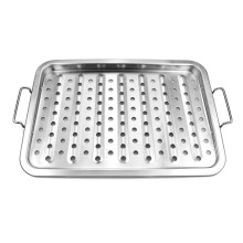 Professional-Grade Stainless Steel BBQ Grill Basket