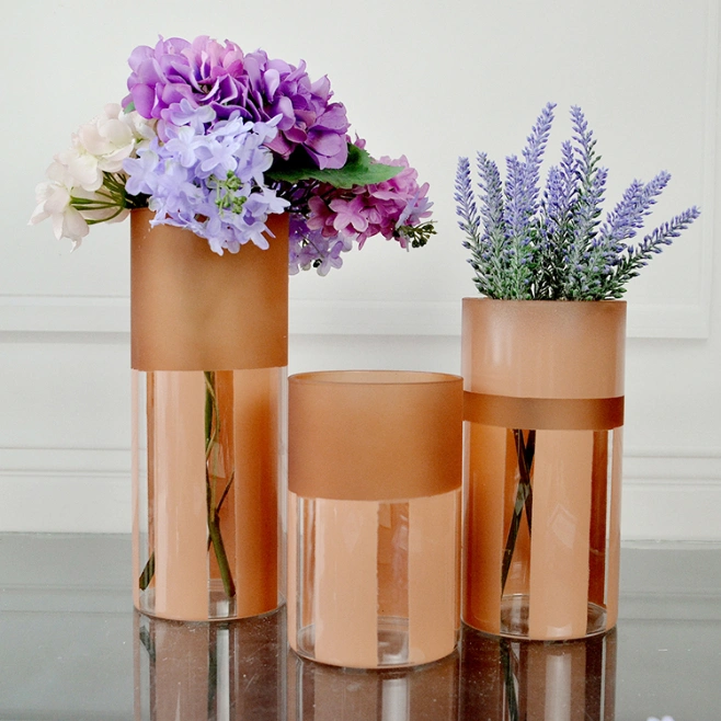 Manufacturers Customize Various Household Clear Glass Vases with Different Specifications