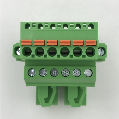 Pluggable wire to wire Din rail terminal block