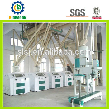 automatic bidragon wheat flour mill machinery
