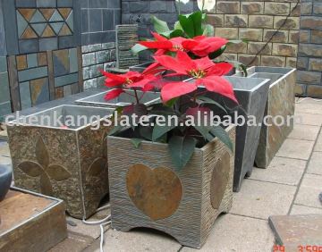 slate flower pot ,slate garden pot