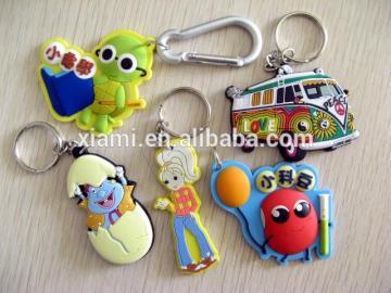 2016 Cartoon silicone Soft pvc keychain