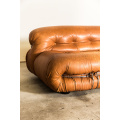 Italian Soriana Sofa nke Afra &amp; Tobia Scarpa dere