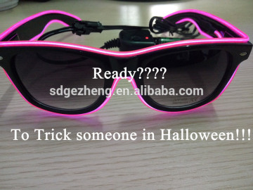 Halloween party LED shutter party glasses colorful crazy fancy party glasses for wholesale