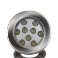 Luz subacuática impermeable de acero inoxidable LED 9W Spot