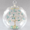 décoration de balle d&#39;arbre de Noël en verre personnalisé