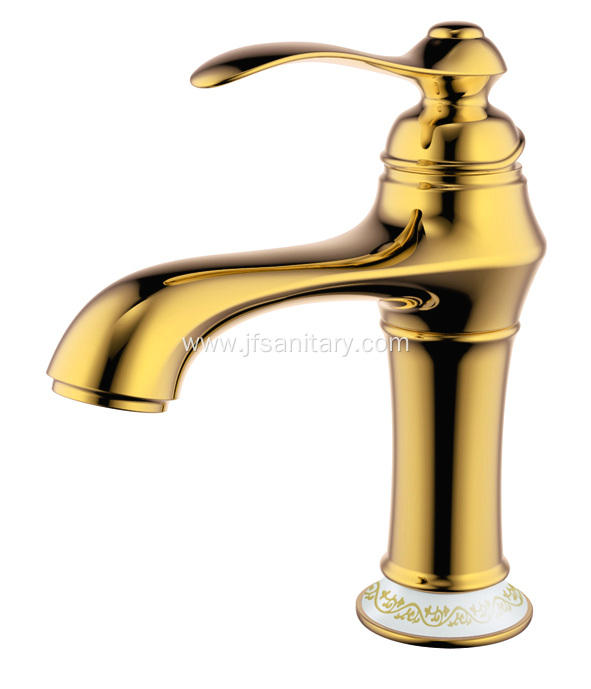 Single-Lever Basin Sink Faucet Basin Tap Brass Gold