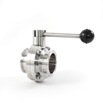 stainless steel sanitary quick installation butterfly valve