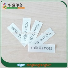 Custom woven silk label cheap garment accessories satin printed wash care label