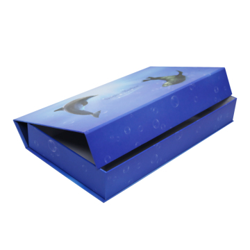 Luxury Blue Folding Display Gift Packaging Paper Box