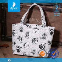 Printed canvas mini hand bag