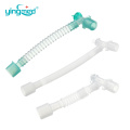 flexible extension corrugated tube medical catheter mount