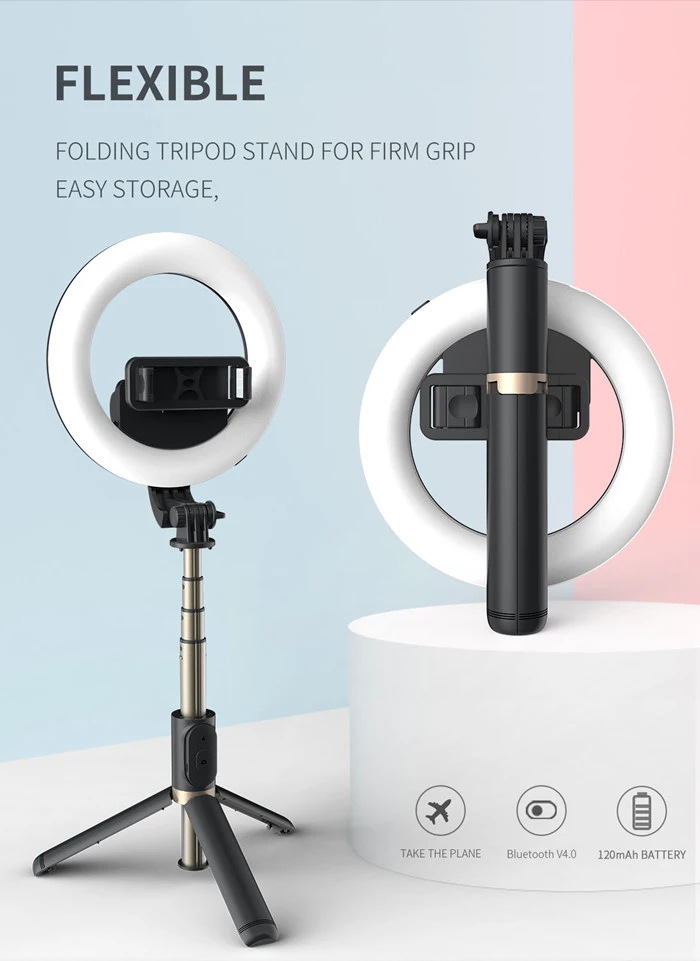 Live Camera Accessories Selfie Stick Tripod for Smartphone Stand