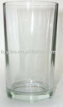 Machine blown glass cup