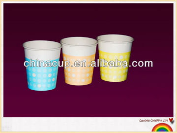 7 oz Colorfull paper cup hotdrink vending paper cup offset or flexo print