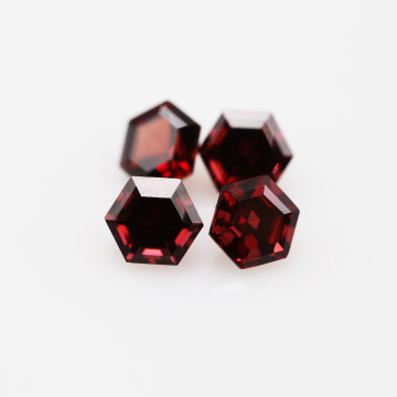 Natural Garnet High Quality Hexagon Shape Loose Gemstone